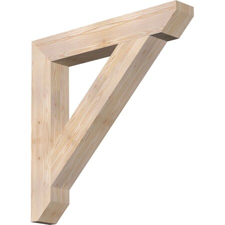 Ekena Millwork Traditional Slat Smooth Bracket, Douglas Fir, 5 1/2"W x 38"D x 38"H BKT06X38X38TRA06SDF